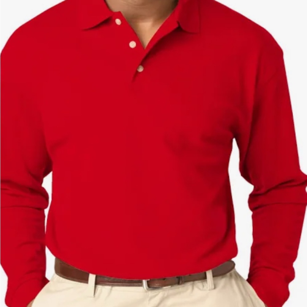 Gildan Men's Red Polo Shirt NWOT (M)
